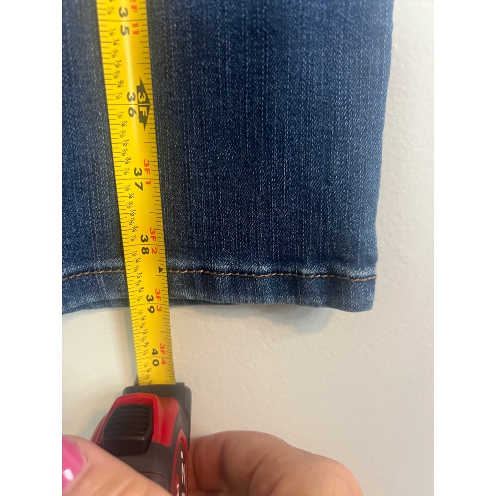 Kim Rogers Tummy Control Pull On Jeans Medium Wash Straight Leg Size 12 Average - Picture 4 of 7